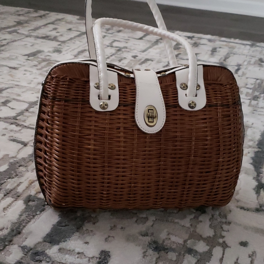 Patricia Nash straw handbag
